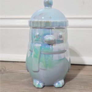 Iridescent Ceramic Penguin Figurine